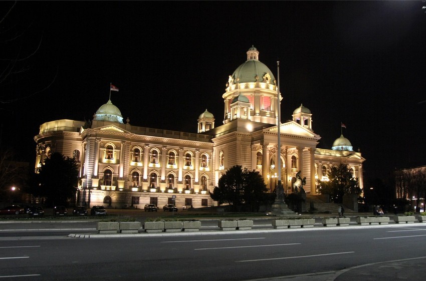 Dekorativno osvetljenje Narodne skupštine