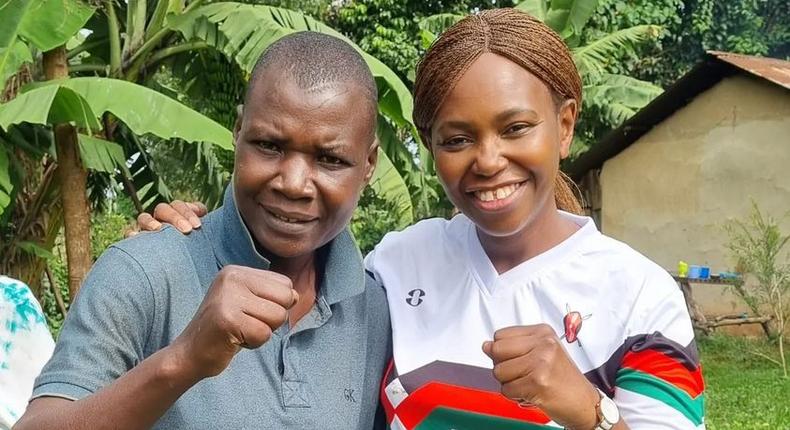 Carol Radull and former boxing champion Conjestina Achieng