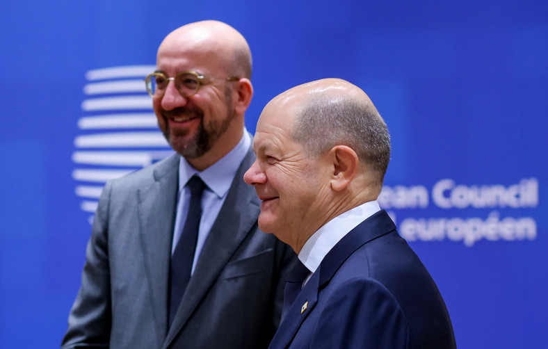 European Council President Charles Michel and German Chancellor Olaf Scholz