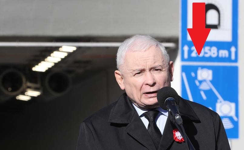 Jarosław Kaczyński i odcinkowy pomiar prędkości w tunelu na zakopiance