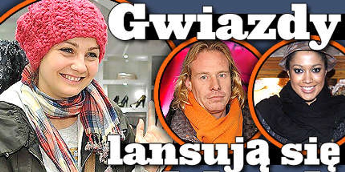 Gwiazdy lansują się w szalikach. GALERIA