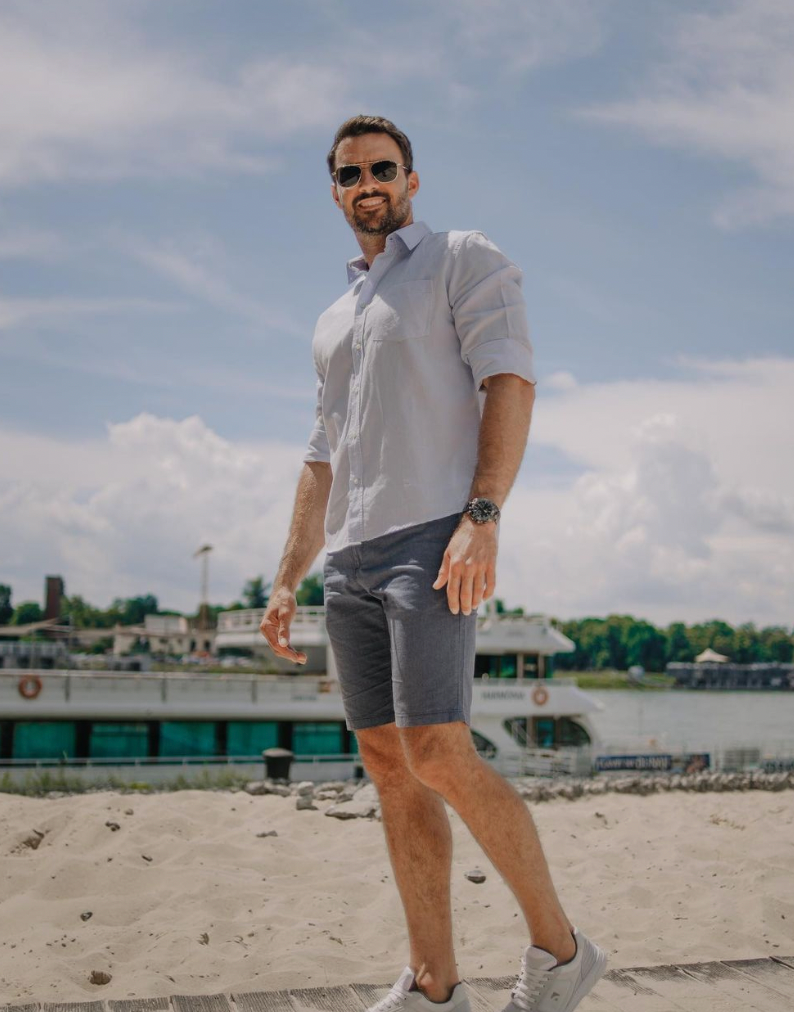 Moderátor a model Martin Šmahel.