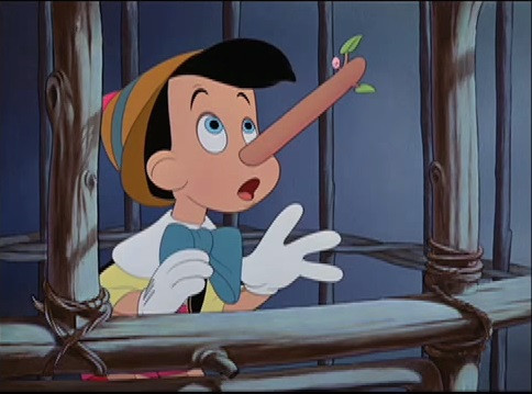 Kadr z filmu "Pinokio" 1940