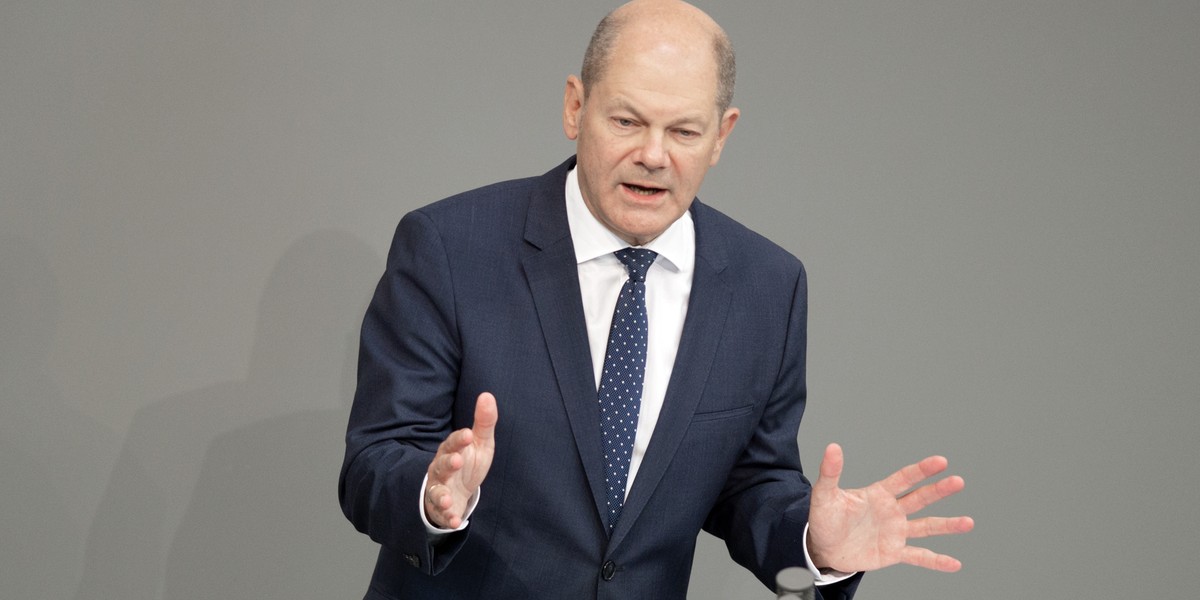 Kanclerz Niemiec Olaf Scholz.