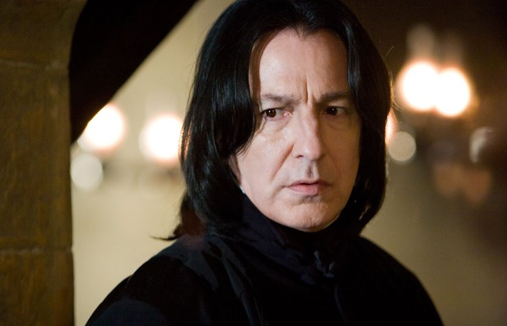 Alan Rickman jako prof. Snape w serii filmów o Harrym Potterze