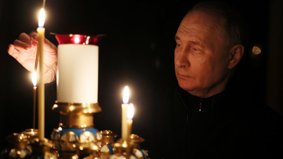 Władimir Putin upamiętniający ofiary zamachu