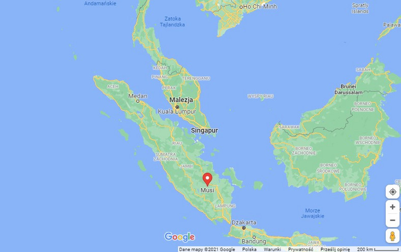 Sumatra, miejsce położenia tzw. Złotej Wyspy