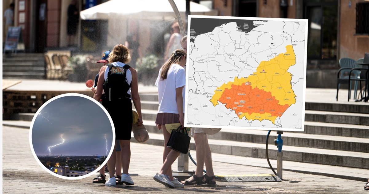 34°C i burze z gradem: Jak chłodny front zmienia pogodę w Polsce w ciągu godziny