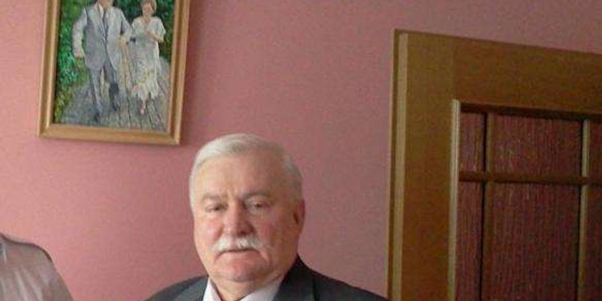 Wałęsa ma wzruszający obraz na ścianie. Zobacz!