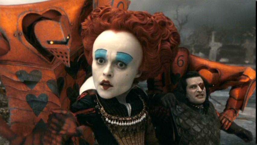 Helena Bonham Carter w filmie "Alicja w Krainie Czarów" Tima Burtona