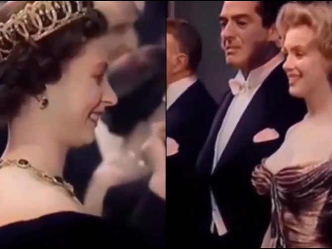 Susret kraljice Elizabete II i Merilin Monro