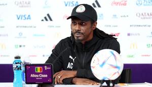 Aliou Cissé en conférence de presse de veille de match face à l'Equateur (Photo FSF)