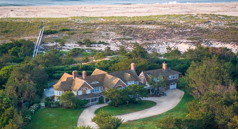 Aerial view of a mansion in Suffolk County, New York in 2022.James Conrad Williams/Getty Images