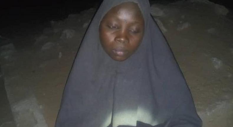 Shaidatu Adamu, suicide bomber caught by troops of the Nigerian Army