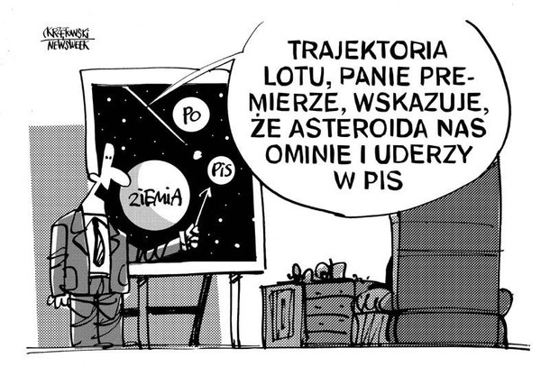 Asteroida ominela PO tusk krzętowski