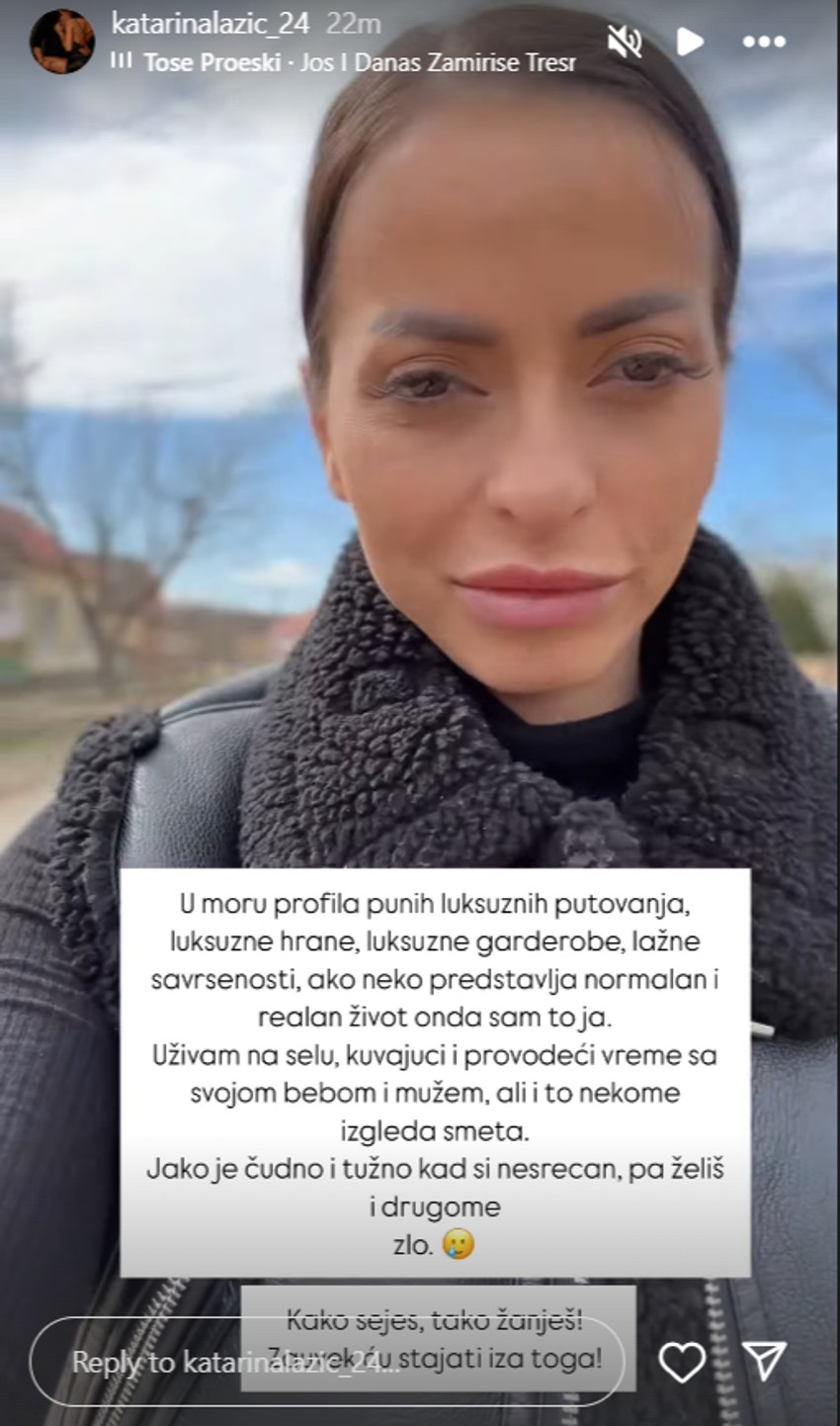 Katarina Lazić objava