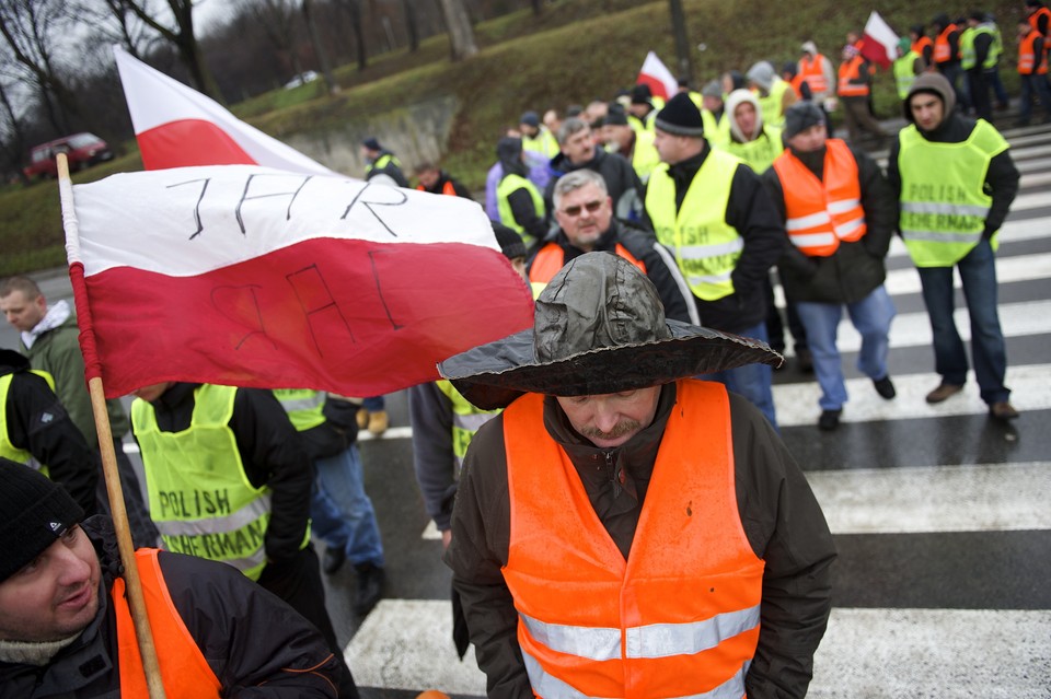 Protest rybaków w Gdańsku