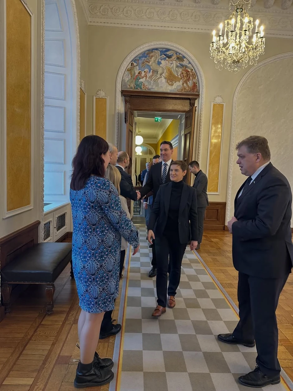 Ana Brnabić i Lauri Husar