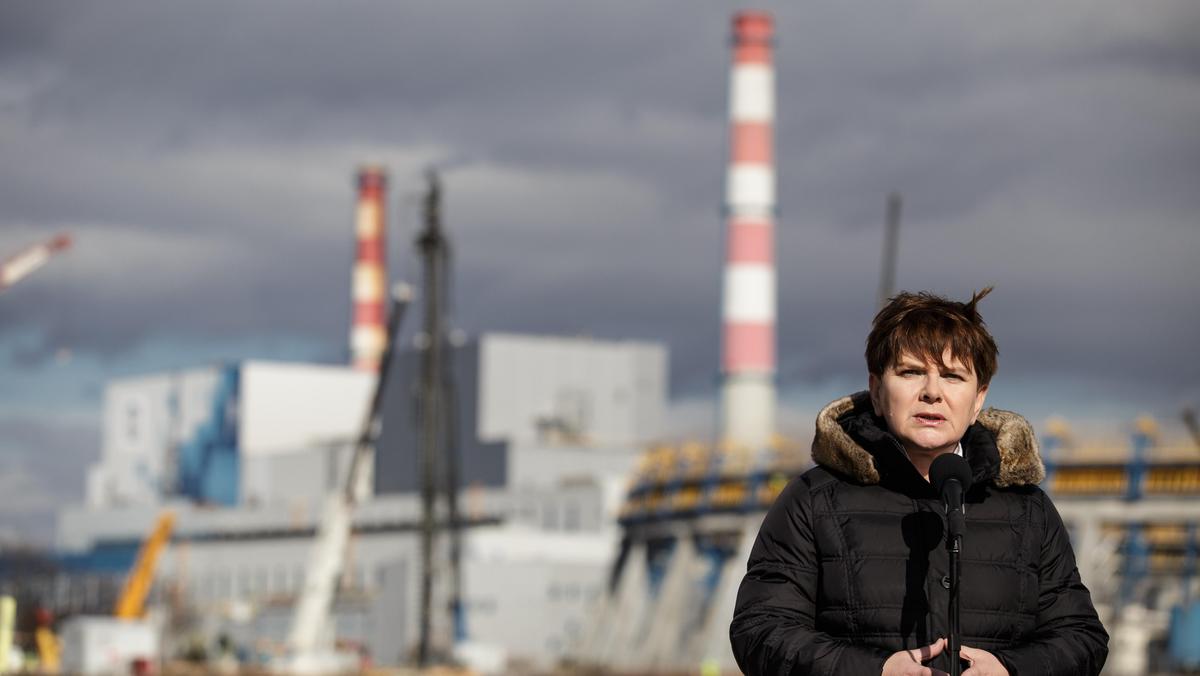 Premier Beata Szydło Elektrownia z wizyta w Elektrowni Jaworzno III