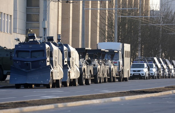 Policja na ulicach Mińska