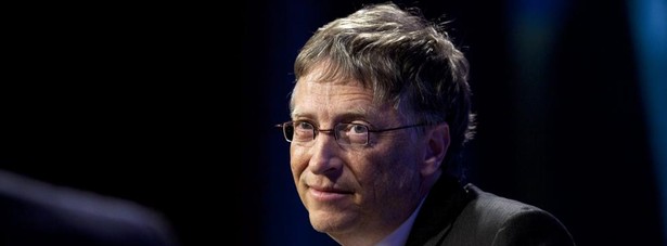 Bill Gates, prezes Microsoft Corporation, przemawia w Economic Club of Washington, DC, Waszyngton, DC, USA