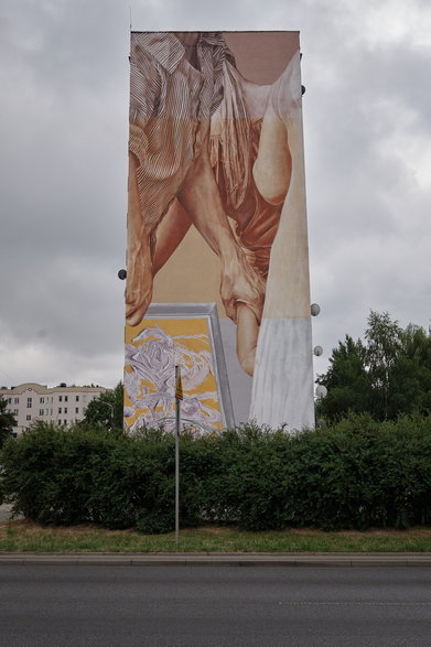 Mural w Łodzi