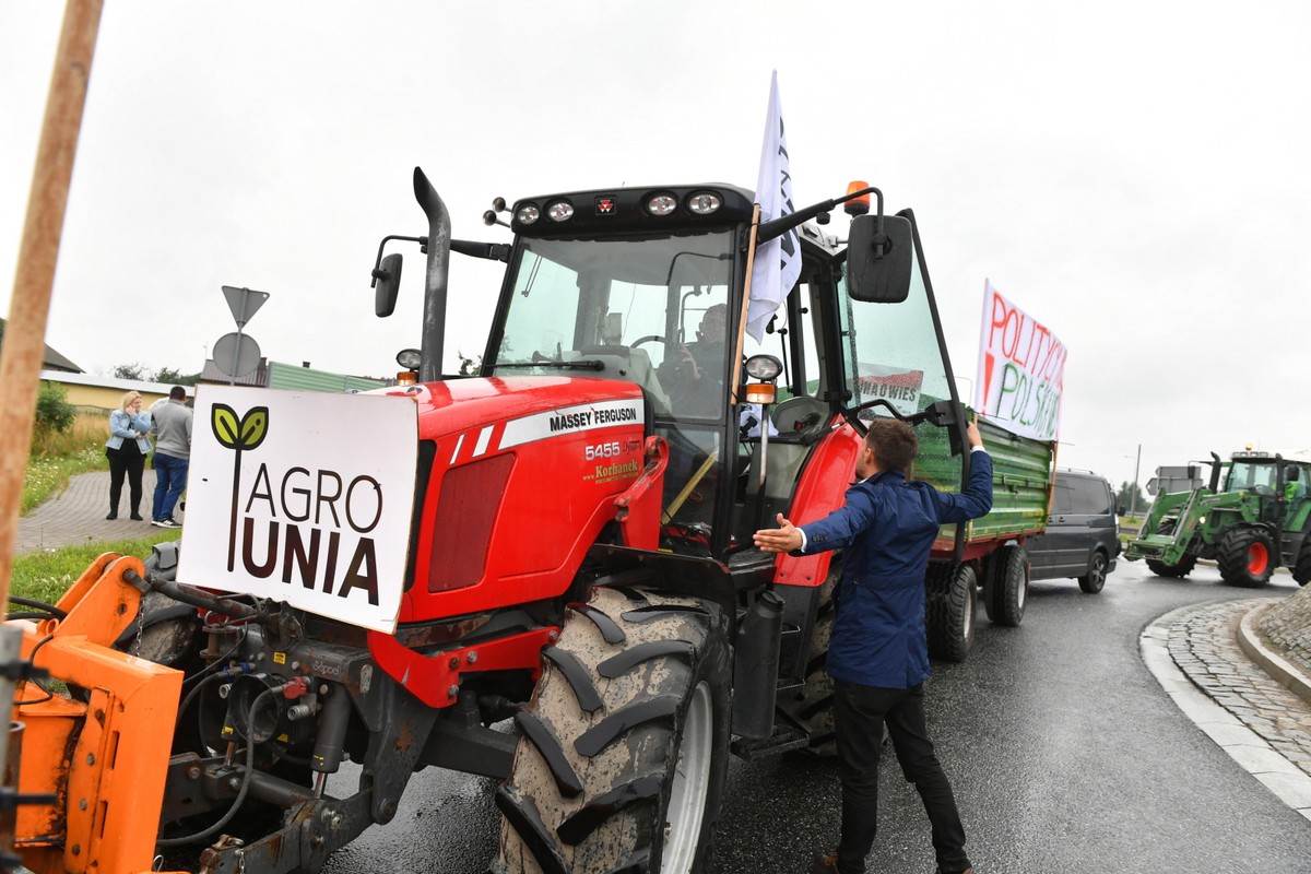 Protest AgroUnii w Rękoraju