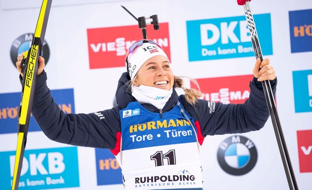 PŚ w biathlonie: Zwycięstwo Eckhoff, Żuk dziesiąta w Ruhpolding