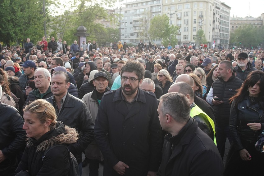 Radomir Lazović, poslanik Ne davimo Beograd