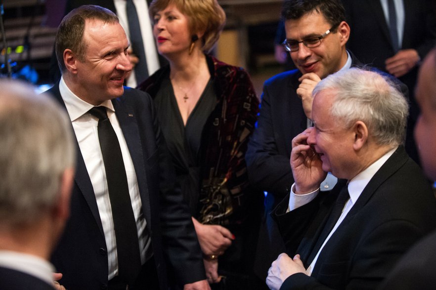 Jacek Kurski i Jarosław Kaczyński, 2017 r.