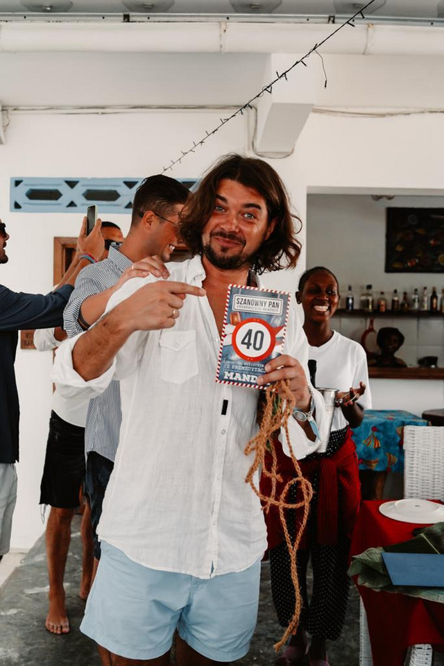 Tomasz Szczepanik z grupy Pectus wyprawił urodziny na Zanzibarze