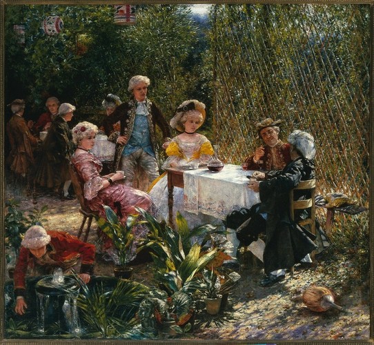 W altanie, 1882, olej, płótno, 137 x 148 cm, MNW
