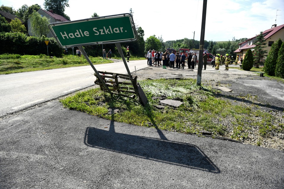 Podtopienia na Podkarpaciu. Hadle Szklarskie