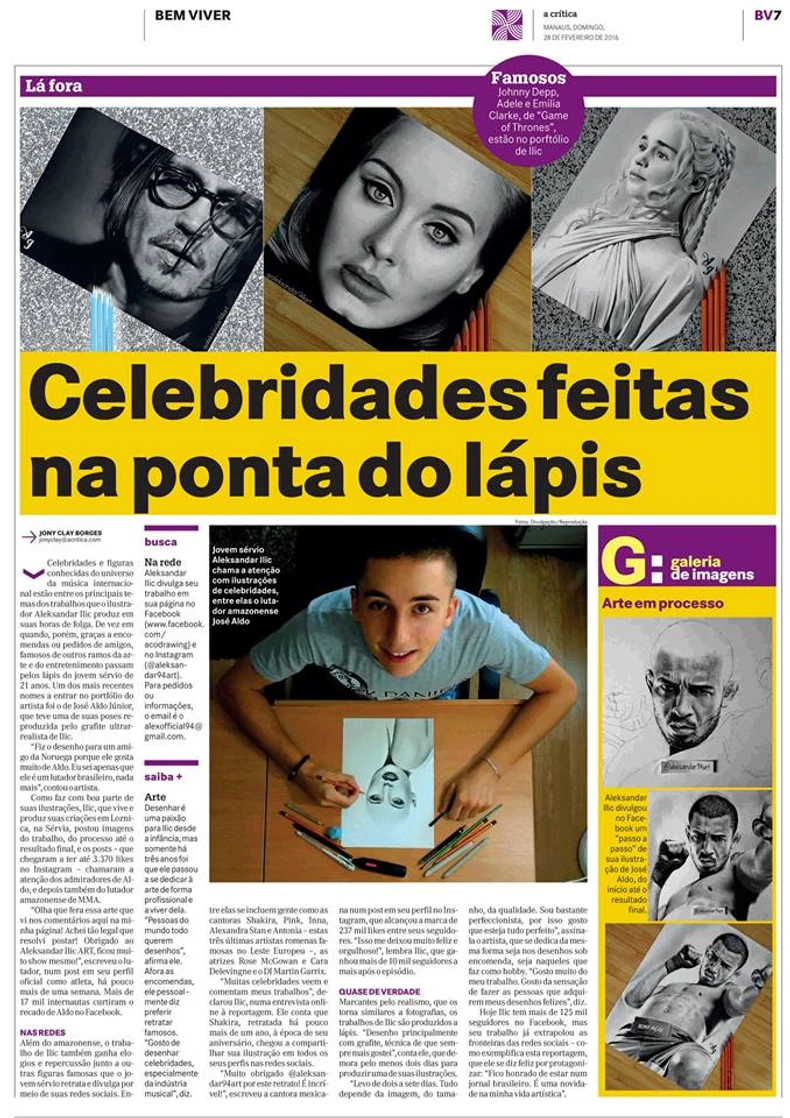 Zbog talenta dospeo i u stranu štampu