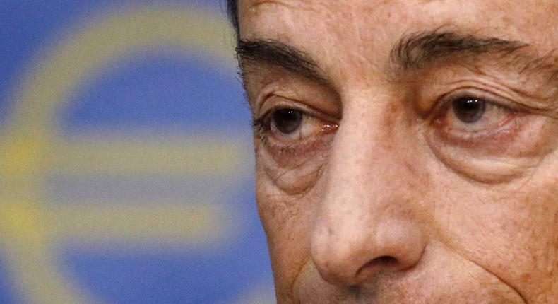 ECB president Mario Draghi.