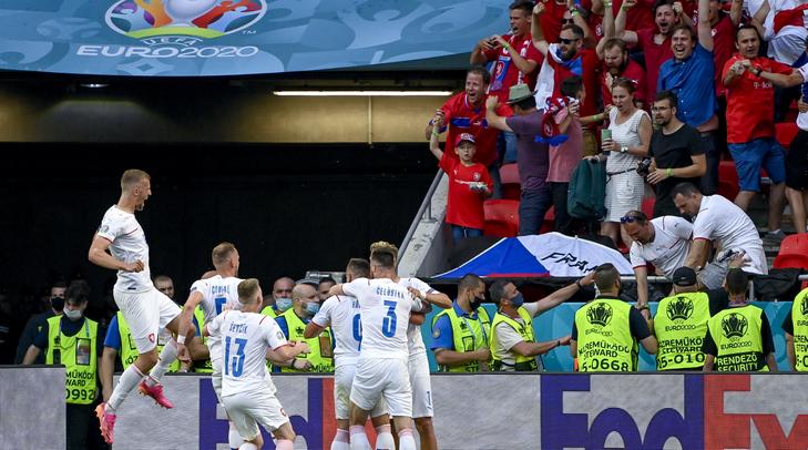 Az eddig veretlen Hollandiát győzték le a csehek. / Fotó: MTI/Kovács Tamás