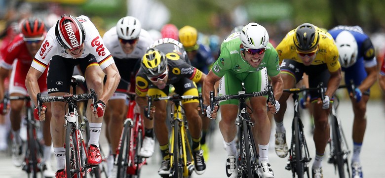 Tour de France: Mark Cavendish wygrał trzeci etap, Sagan liderem