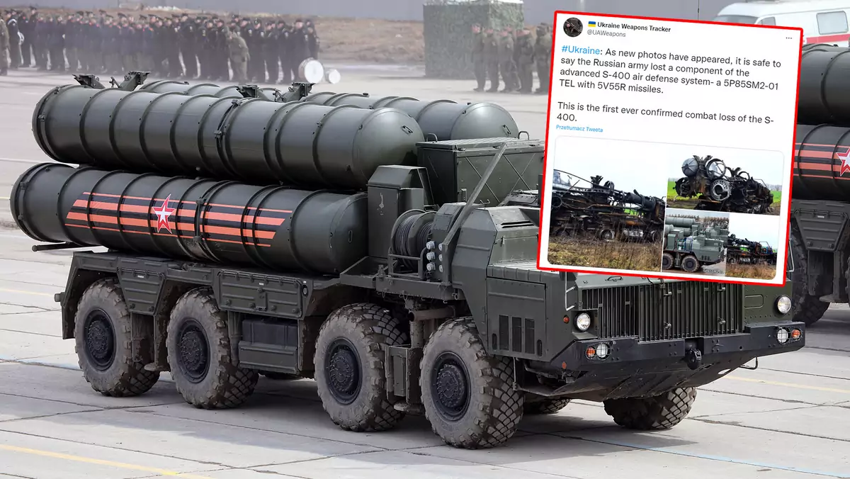 Wyrzutnia S-400 zniszczona w Ukrainie