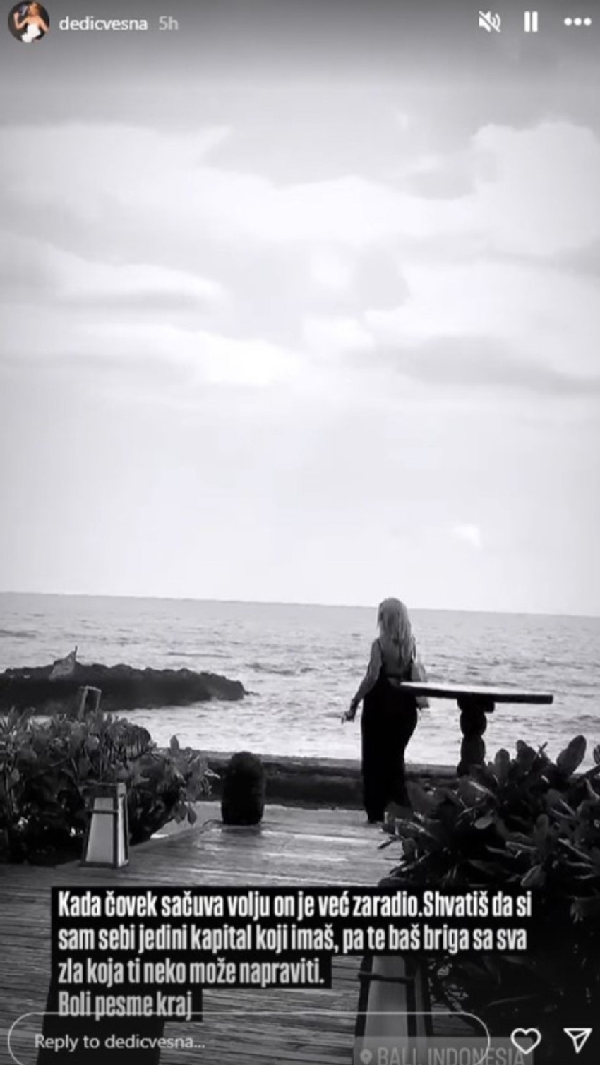 Vesna Dedić otišla na Bali