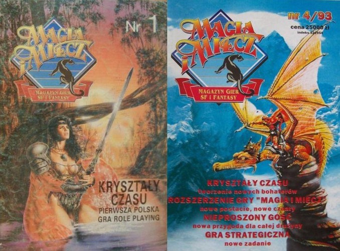 Magazyn, który przez lata był jedynym w Polsce pismem o grach fabularnych, zebrał na swój powrót 98,2 tys. zł w kolejnym serwisie crowdfundingowym Wspieram.to. Pierwszy numer „Magii i Miecza” ukazał się 21 marca 1993 r., a ostatni latem 2002 roku. – Dzięki ludziom, którzy nas wsparli, teraz wracamy do wydawania. Pierwszy numer nowej „Magii i miecza” ukaże się już w sierpniu – opowiada nam  wydawca Michał „Puszon” Stachyra. – Wydawać będziemy magazyn w wersji papierowej sprzedawanej przez internet i w postaci e-booków. Będziemy też dostępni w postaci audiobooków na Audiotece.pl, a wstępniak i okładkę pierwszego numeru będzie czytał sam Piotr Fronczewski – cieszy się Stachyra. 
 Na slajdzie - pierwszy i czwarty numer 'Magii i Miecza'. Źródło: zdjęcie z fanpage'a 'Magia i Miecz' na Facebooku