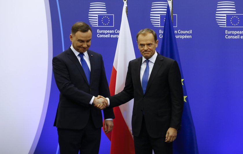 Andrzej Duda i Donald Tusk