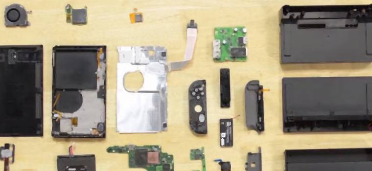 Nintendo Switch rozebrane przez iFixit. Konsolę łatwo naprawić (wideo)
