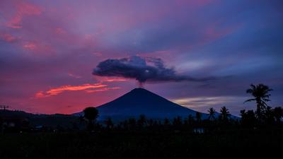 Mount Agung Eruption In Bali