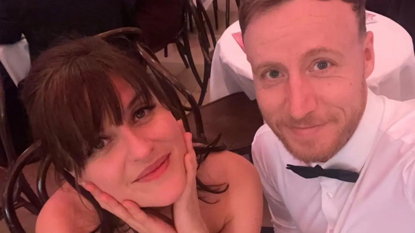Slovenská spisovateľka Hana Lasicová a jej partner Jamie Foulston. 