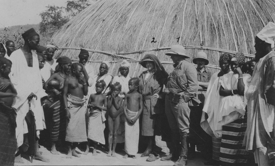 Ferdynand Ossendowski podczas ekspedycji do Gwinei, 1926 r.