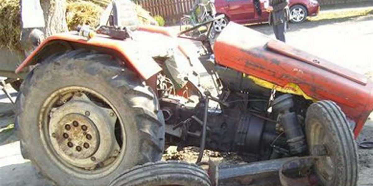 Seatem wypchnęła  traktor z drogi! FOTO