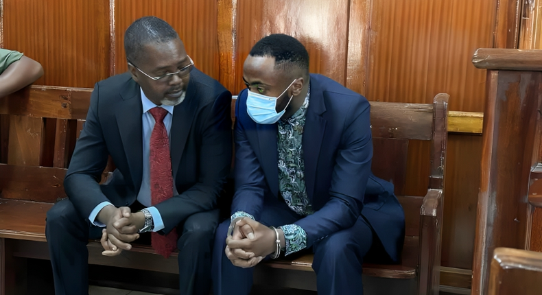 Joseph Irungu alias Jowie (left) in court for sentencing