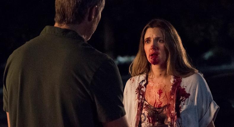 Drew Barrymore plays an undead suburban housewife on Santa Clarita Diet.