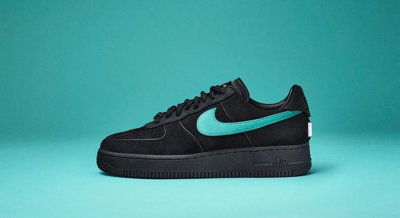 The Nike Air Force 1 Low Tiffany & Co. 1837 releases next month.Tiffany & Co.