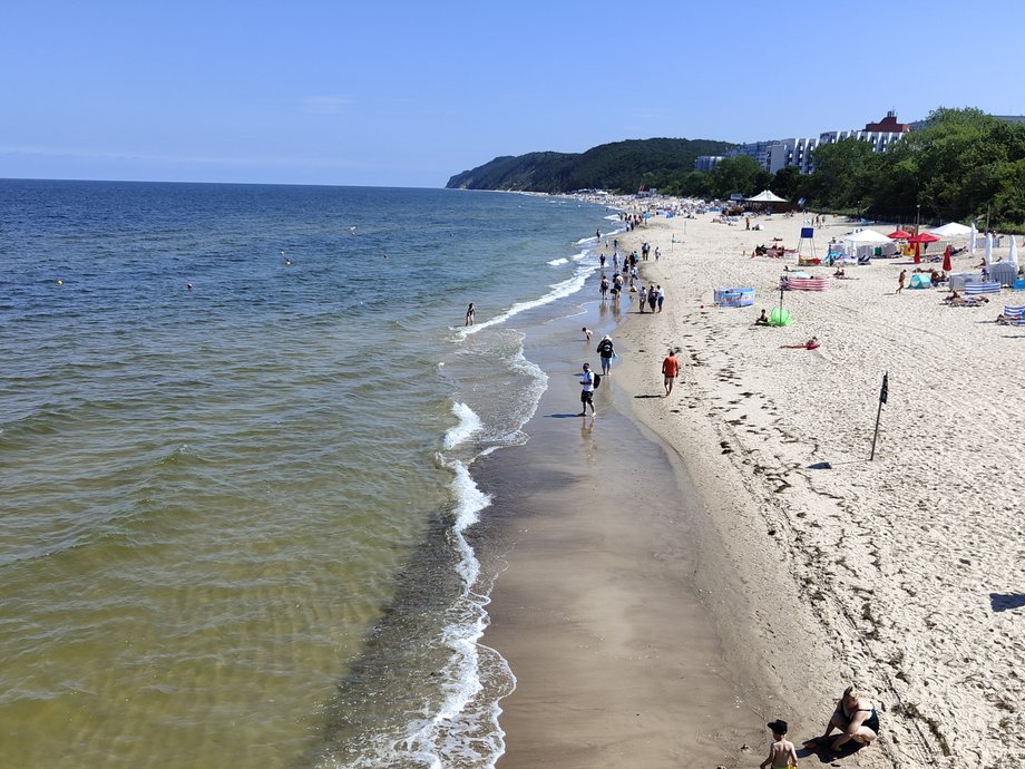 Przy tej plaży w Międzyzdrojach miały powstać wielkie drapacze chmur